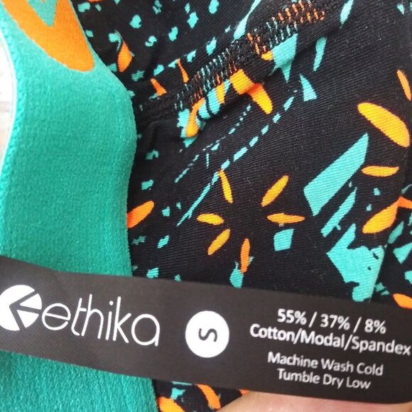 ETHIKA Summerdaze Leggings Activewear Workout Pants Abstract Sun Gym Sz S NEW - Picture 7 of 8